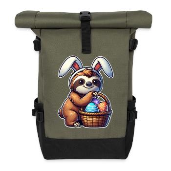 Paresseux de Pâques - Sac à dos roll top - olive/noir - Devant