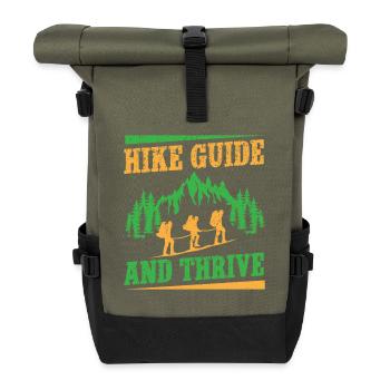 Girl Scout Leader Hike Guide & Thrive Scout - Rolltop Rucksack - Olive/Schwarz - Vorne
