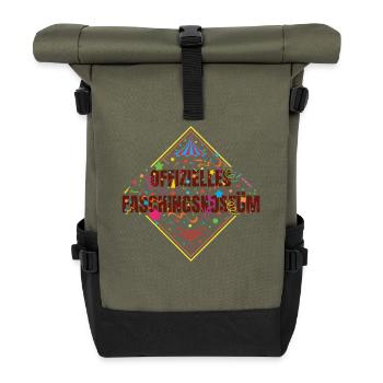 Offizielles Faschingskostüm - Rolltop Rucksack - Olive/Schwarz - Vorne