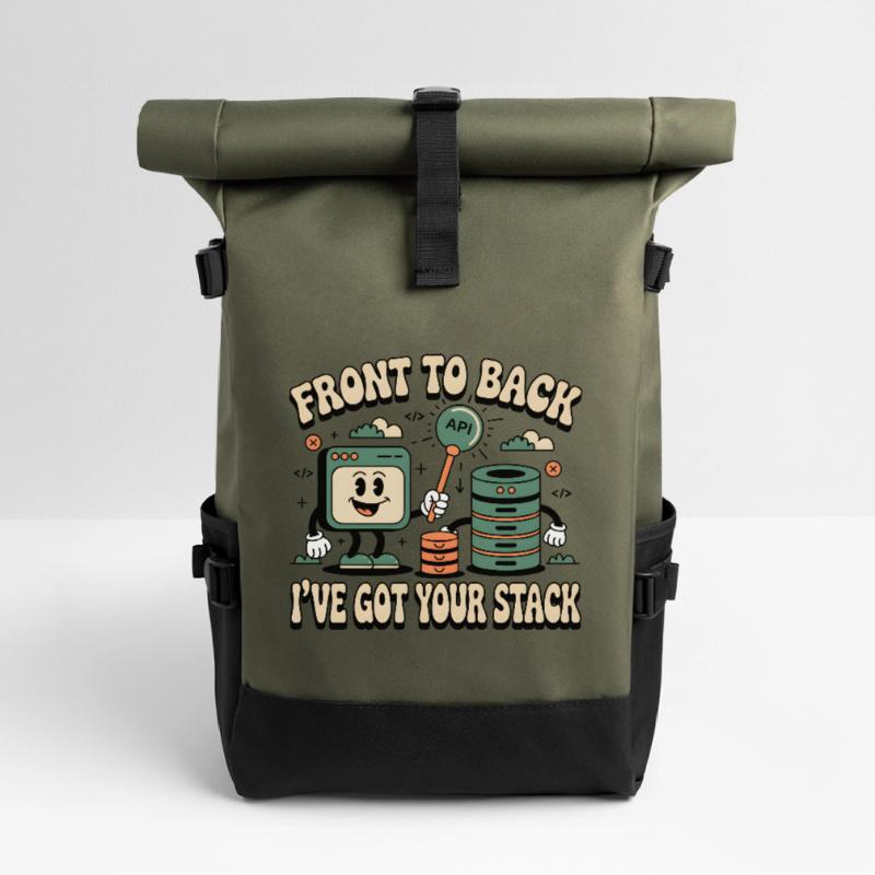 From Front to Back: Full Stack Developers Roll Top Backpack