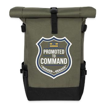 Police Lieutenant Police Lieutenant Rank Lt - Roll Top Backpack - olive/black - Front
