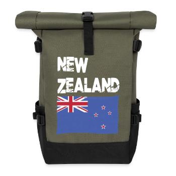 Drapeau néo-zélandais de Nouvelle-Zélande de Nouvelle-Zélande - Sac à dos roll top - olive/noir - Devant