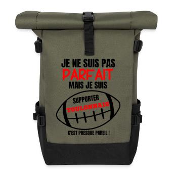 Supporter Rugby Toulon Humour - Roll Top Backpack - olive/black - Front