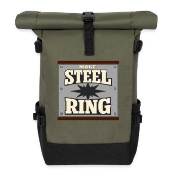 Cowboy-action-shooter. Cowboy-action-shooter - Rolltop Rucksack - Olive/Schwarz - Vorne