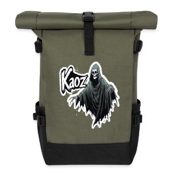 Reaper Kaos Kapuzen-Glyphe - Rolltop Rucksack - Olive/Schwarz - Vorne