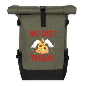Nahrungsmittel Ernährung Lebensmittel - Rolltop Rucksack - Olive/Schwarz - Vorne