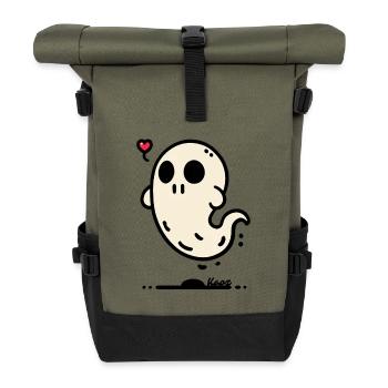 Dear Spirit - Roll Top Backpack - olive/black - Front
