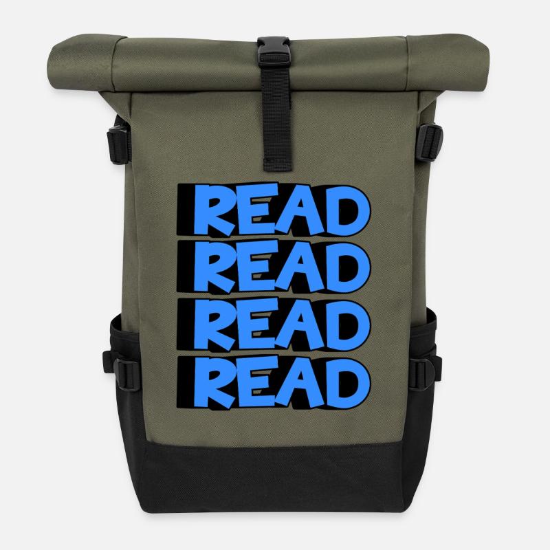 Read Design - 3D Modern Design - Rolltop Rucksack - Olive/Schwarz