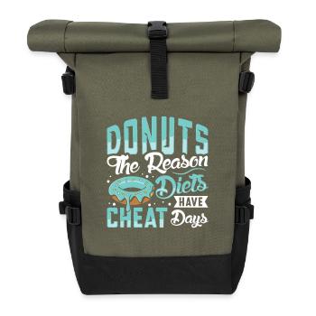 Restauration rapide en donuts - Sac à dos roll top - olive/noir - Devant