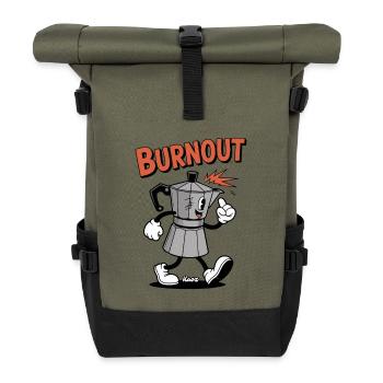 Dessin animé Burnout Moka Coffee Pot - Sac à dos roll top - olive/noir - Devant