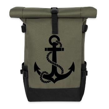 Anker - Rolltop Rucksack - Olive/Schwarz - Vorne