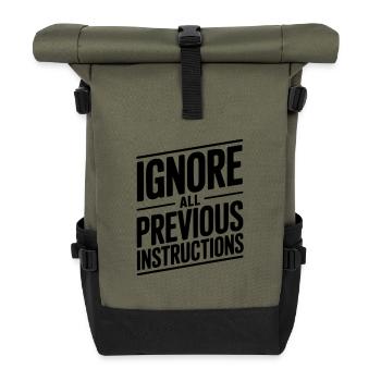 Alle vorherigen Anweisungen ignorieren - Rolltop Rucksack - Olive/Schwarz - Vorne