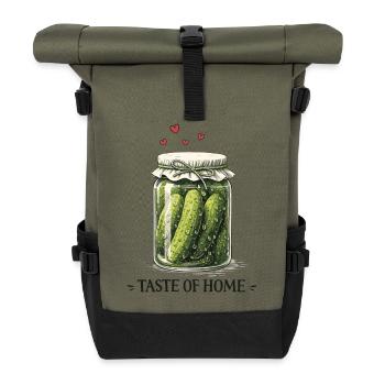 Taste Of Home Pickle Jar - Rolltop Rucksack - Olive/Schwarz - Vorne