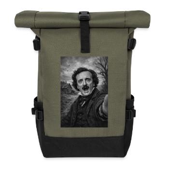 Autoportrait d’Edgar Allan Poe - Sac à dos roll top - olive/noir - Devant