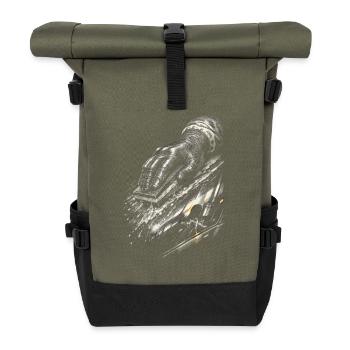 Peintre de véhicules Peintre de voitures Peintre - Sac à dos roll top - olive/noir - Devant