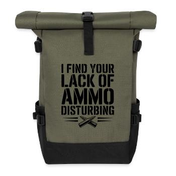 Je trouve ton manque de munitions troublant - Sac à dos roll top - olive/noir - Devant