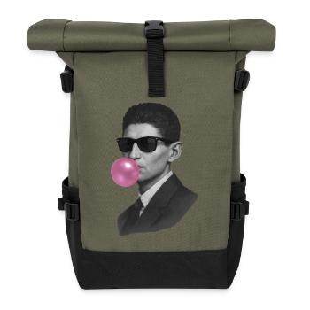 Franz Kafka Kaugummi - Rolltop Rucksack - Olive/Schwarz - Vorne