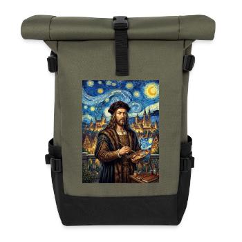 Albrecht Durer Sternennacht - Rolltop Rucksack - Olive/Schwarz - Vorne