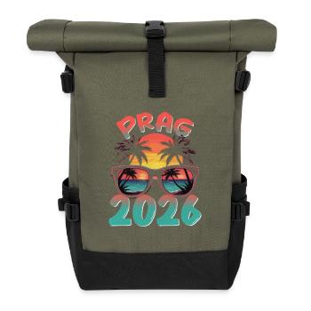 Prag 2026 - Rolltop Rucksack - Olive/Schwarz - Vorne