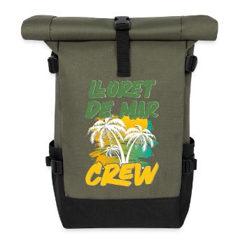 Lloret De Mar Crew - Rolltop Rucksack - Olive/Schwarz - Vorne