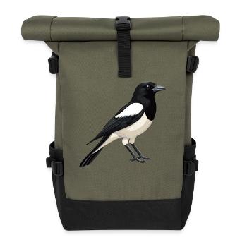 Elstern Elster - Rolltop Rucksack - Olive/Schwarz - Vorne