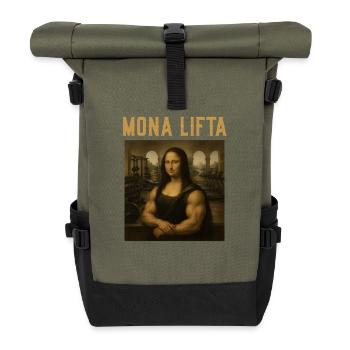 Mona Lifta Leonardo da Vinci Haltérophilie amusante - Sac à dos roll top - olive/noir - Devant
