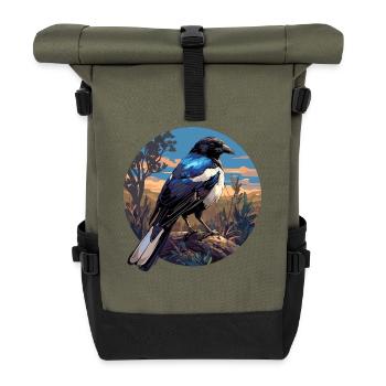 Elstern Elster - Rolltop Rucksack - Olive/Schwarz - Vorne