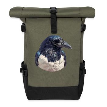 Elstern Elster - Rolltop Rucksack - Olive/Schwarz - Vorne