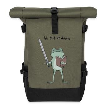 Dawn Duel Frog : Épée & Tome - Sac à dos roll top - olive/noir - Devant
