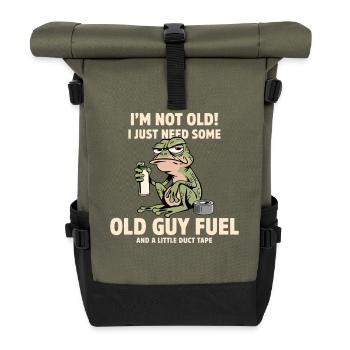 T du ruban adhésif de carburant Frog - Sac à dos roll top - olive/noir - Devant