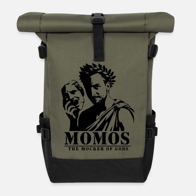Momos - Roll Top Backpack - olive/black
