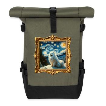 Spitz Zwergspitz Starry Night - Rolltop Rucksack - Olive/Schwarz - Vorne