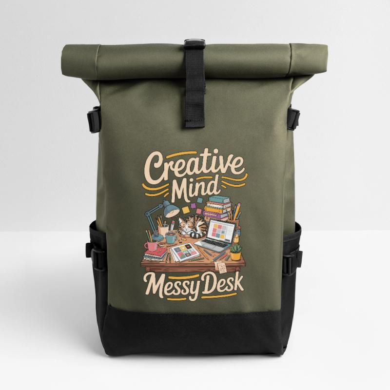 Graphic Designer Creative Mind Visual Designer Roll Top Backpack