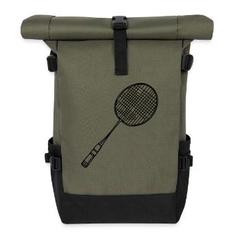 Badminton rackets - Roll Top Backpack - olive/black - Front