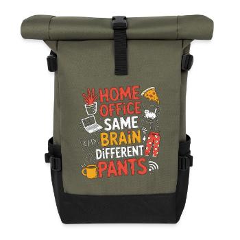 Remote Developer Home Office Same Web Developer - Rolltop Rucksack - Olive/Schwarz - Vorne