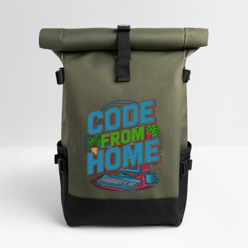 Remote Developer Code From Home Software Developer Rolltop Rucksack