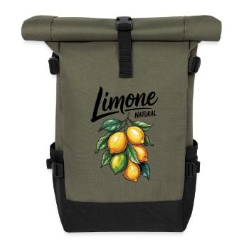 Limone Zitronen - Rolltop Rucksack - Olive/Schwarz - Vorne