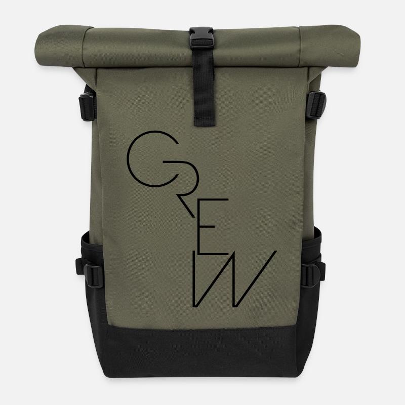 Crew - Rolltop Rucksack - Olive/Schwarz
