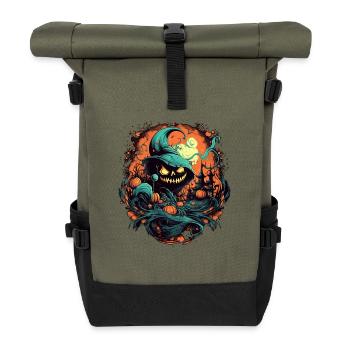 Halloween - Rolltop Rucksack - Olive/Schwarz - Vorne
