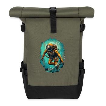 Plongeur - Sac à dos roll top - olive/noir - Devant