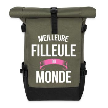 Meilleure Filleule du monde femme - Sac à dos roll top - olive/noir - Devant