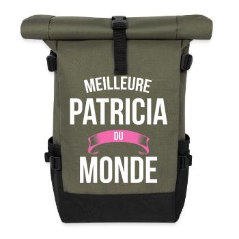 Meilleure Patricia du monde femme - Sac à dos roll top - olive/noir - Devant