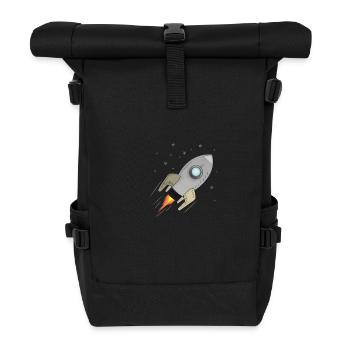 rocket - Roll Top Backpack - black - Front