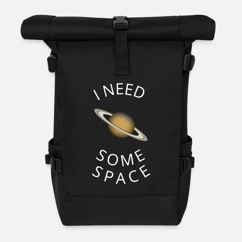 Saturn - Rolltop Rucksack - Schwarz