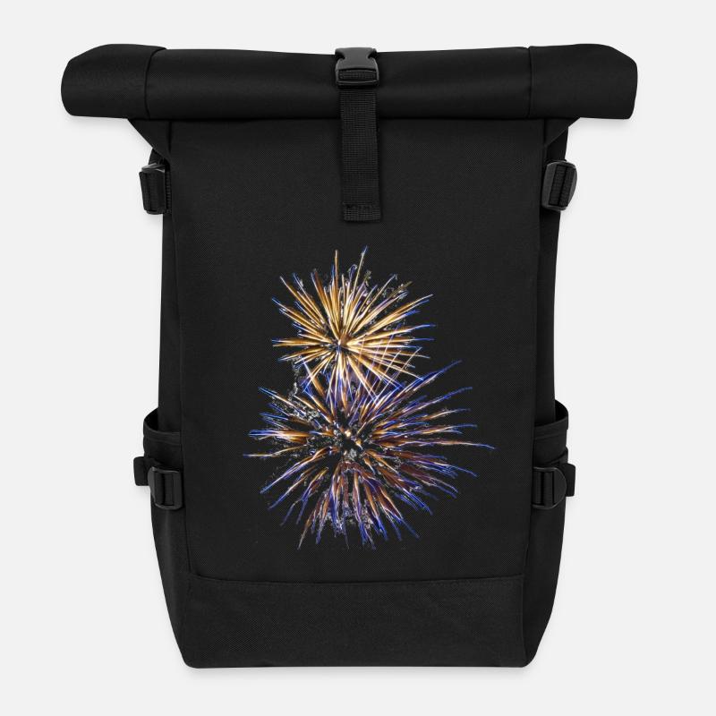 Feuerwerk II - Rolltop Rucksack - Schwarz