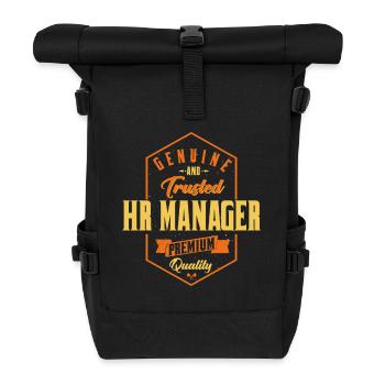 Genuine Trusted HR Manager Design - Roll Top Backpack - black - Front