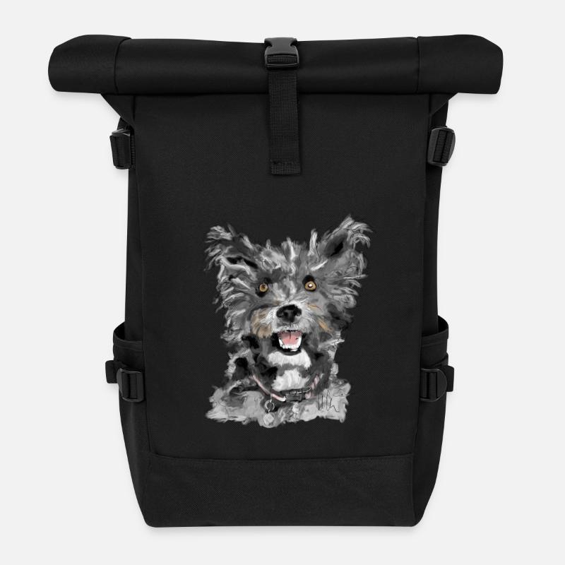 Pumi - Sac à dos roll top - noir