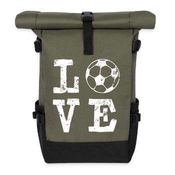 Football Love - Saying Champion World Cup 2026 - Roll Top Backpack - olive/black - Front