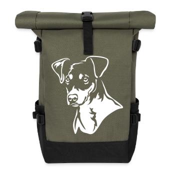 Bodeguero Andaluz Head "Black Edition" - Roll Top Backpack - olive/black - Front