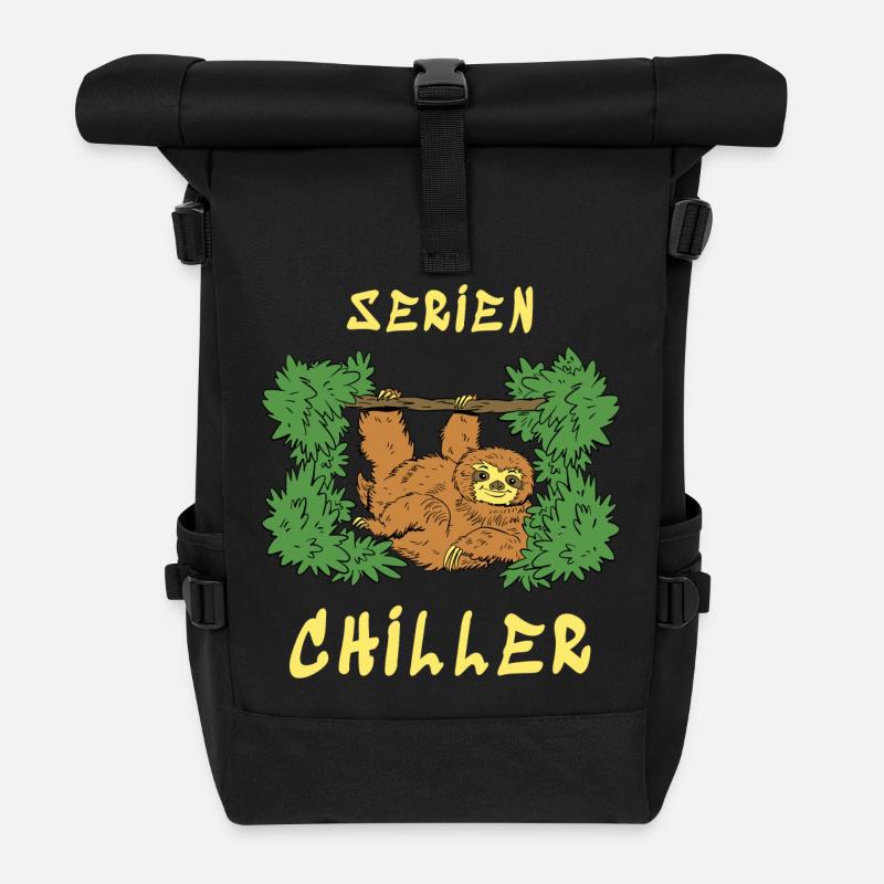 Serien Chiller - Rolltop Rucksack - Schwarz